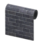 black-brick wall