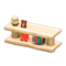 Log Decorative Shelves (White Wood - None) NH Icon.png