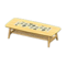 Nordic Low Table (Light Wood - Dots) NH Icon.png