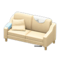 Sloppy Sofa (Beige - White) NH Icon.png