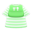 Tee with Silicone Bib (Baby Green) NH Icon.png