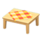 Wooden Table (Light Wood - Orange) NH Icon.png