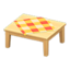 Wooden Table (Light Wood - Orange)