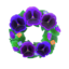 Cool Pansy Wreath