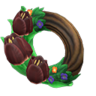 dark tulip wreath