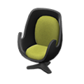 Artsy Chair (Black - Moss Green) NH Icon.png