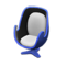 Artsy Chair (Blue - White) NH Icon.png