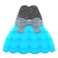 Bubble-Skirt Party Dress (Light Blue) NH Icon.png