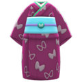 Butterfly Visiting Kimono (Fuchsia) NH Icon.png