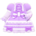 Lace-up dress's Purple variant