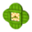 Green wall clock's Grass green variant