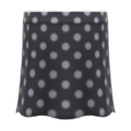 Long Polka Skirt (Black) NH Icon.png