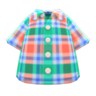 Madras Plaid Shirt (Green) NH Icon.png