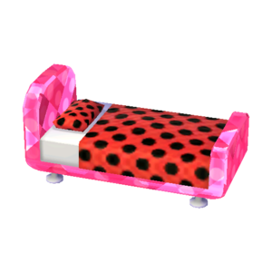 Polka-Dot Bed (Ruby - Pop Black) NL Model.png