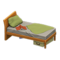 Sloppy Bed (Natural Wood - Green) NH Icon.png