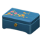 Wooden Music Box (Blue - Red Flowers) NH Icon.png