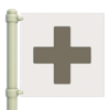 Brown & White Flag (Hospital) HHP Icon.png