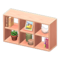 Open Wooden Shelves (Pink - Train Photo) NH Icon.png