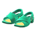 Cross-Belt Sandals (Green) NH Storage Icon.png