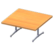 Large café table's Light brown variant