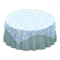 Large Covered Round Table (Light Blue - Plain Pearl Blue) NH Icon.png