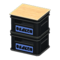 Stacked Bottle Crates (Black - Blue Logo) NH Icon.png
