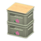Stacked Bottle Crates (Gray - Peach) NH Icon.png