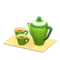 Tea Set (Green - Yellow) NH Icon.png