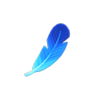 blue feather