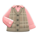 Checkered Sweater Vest (Light Brown) NH Icon.png