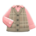 Checkered sweater vest's Light brown variant