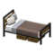 Ironwood Bed (Walnut - Brown) NH Icon.png