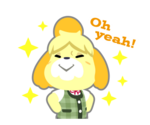 Isabelle Oh Yeah LINE Animated Sticker.png