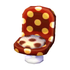 Polka-Dot Chair (Cola Brown - Cola Brown) NL Model.png