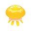 yellow moon jellyfish