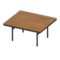 Cool Dining Table (Black - Brown) NH Icon.png
