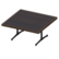Large café table's Black variant