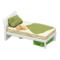 Sloppy Bed (White - Green) NH Icon.png