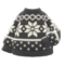 Snowy Sweater (Black) NH Icon.png