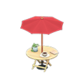 Bistro Table (Light Wood - Red) NH Icon.png