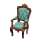 Elegant Chair (Brown - Blue Roses) NH Icon.png