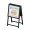 Standing Shop Sign (Black - Hamburger) NH Icon.png