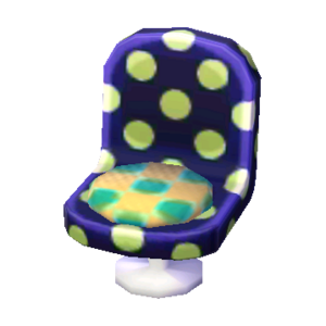 Polka-Dot Chair (Grape Violet - Melon Float) NL Model.png