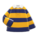 Thick-stripes shirt's Yellow & navy variant