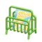 Tubular Magazine Rack (Green - Comic Magazine) NH Icon.png