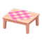 Wooden Table (Pink Wood - Pink) NH Icon.png