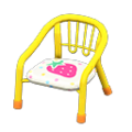 Baby Chair (Yellow - Strawberry) NH Icon.png