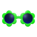 Flower Sunglasses (Green) NH Icon.png