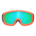 Ski goggles's Orange variant
