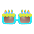Birthday Shades (Blue) NH Icon.png